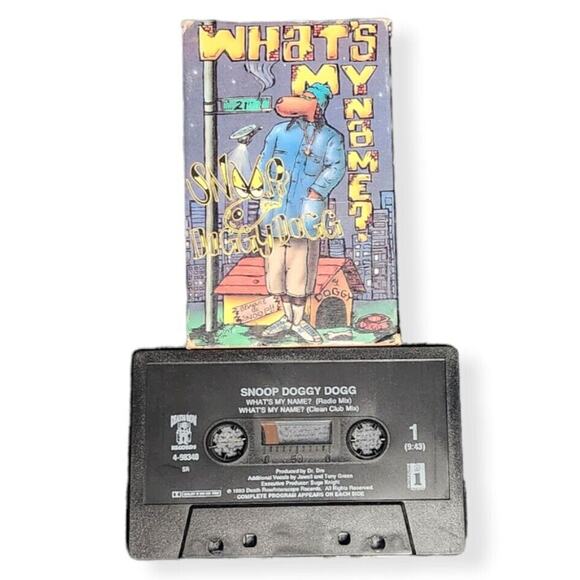 Snoop Dogg What's My Name Cassette Single TESTED Radio Mix / Club Mix Pre-owned - Picture 3 of 3